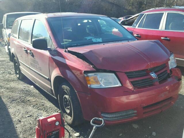 1D8HN44H98B153277 - 2008 DODGE GRAND CARA RED photo 1