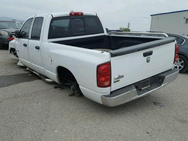 1D7HA18N98S558649 - 2008 DODGE RAM 1500 S WHITE photo 3