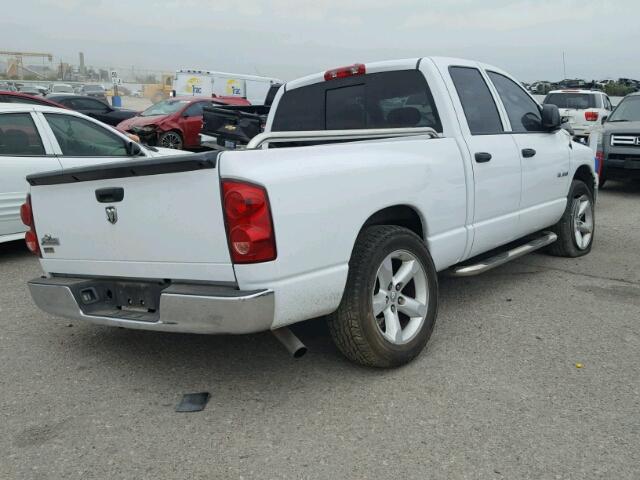 1D7HA18N98S558649 - 2008 DODGE RAM 1500 S WHITE photo 4