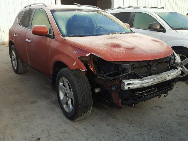 JN8AZ08W13W210714 - 2003 NISSAN MURANO SL ORANGE photo 1