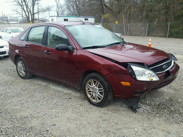 1FAFP34N17W104278 - 2007 FORD FOCUS ZX4 RED photo 1