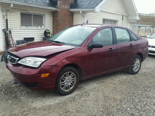 1FAFP34N17W104278 - 2007 FORD FOCUS ZX4 RED photo 2