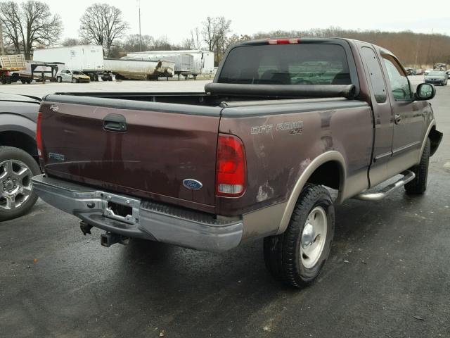 1FTRX18L11NA31916 - 2001 FORD F150 MAROON photo 4