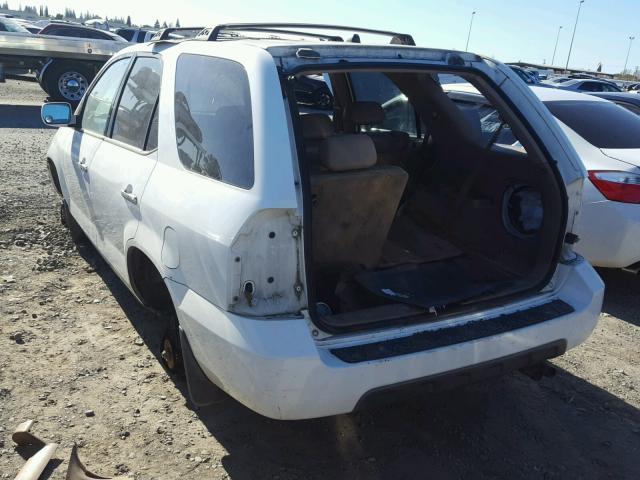 2HNYD18862H532255 - 2002 ACURA MDX TOURIN WHITE photo 3