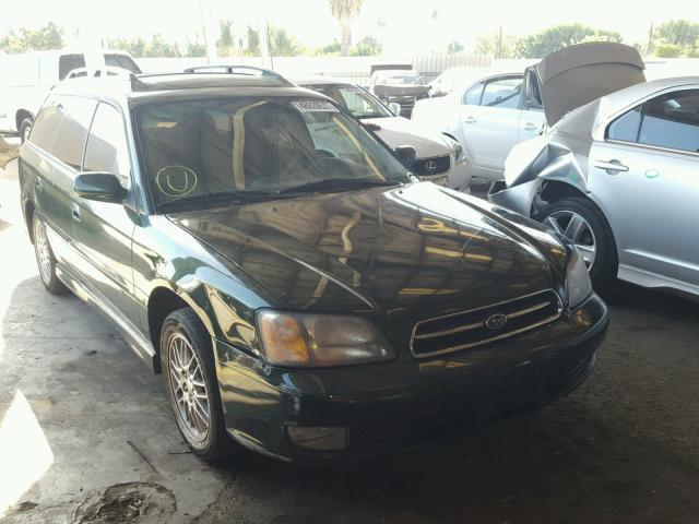 4S3BH645427302797 - 2002 SUBARU LEGACY GT GREEN photo 1