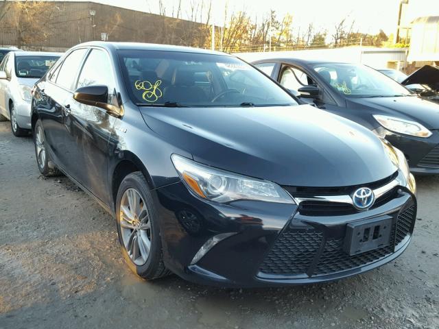 4T1BD1FK0FU151445 - 2015 TOYOTA CAMRY HYBR BLACK photo 1