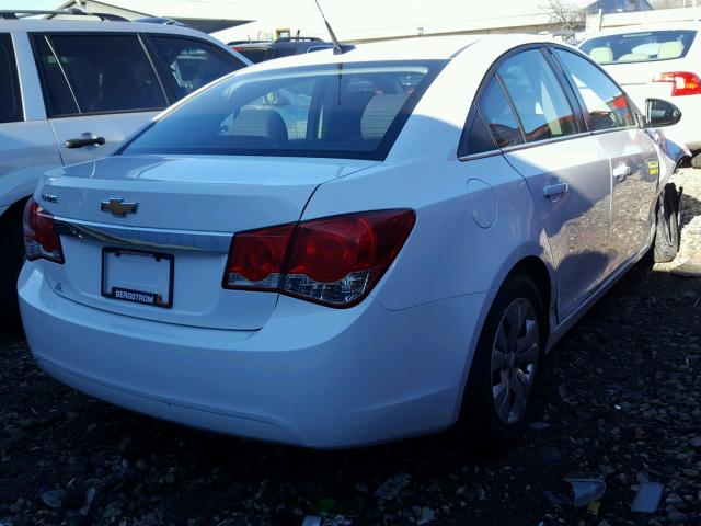 1G1PC5SH3C7406932 - 2012 CHEVROLET CRUZE LS WHITE photo 4