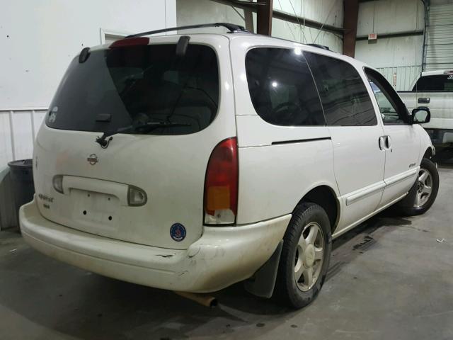 4N2XN11T3XD841938 - 1999 NISSAN QUEST SE WHITE photo 4