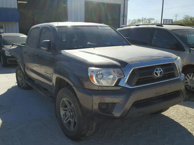 5TFJX4GN3EX030083 - 2014 TOYOTA TACOMA DOU GRAY photo 1