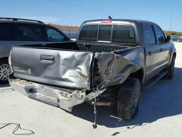 5TFJX4GN3EX030083 - 2014 TOYOTA TACOMA DOU GRAY photo 4