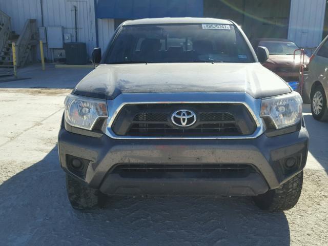 5TFJX4GN3EX030083 - 2014 TOYOTA TACOMA DOU GRAY photo 9