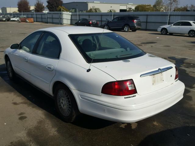 1MEFM50U13G614936 - 2003 MERCURY SABLE GS WHITE photo 3