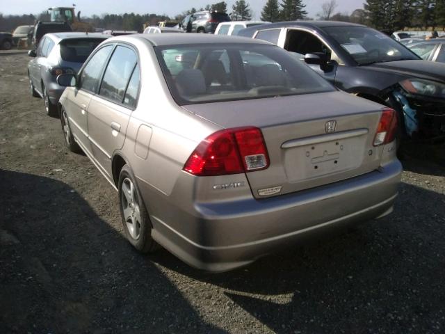 2HGES26844H514736 - 2004 HONDA CIVIC EX თაფლისფერი ფოტო 3