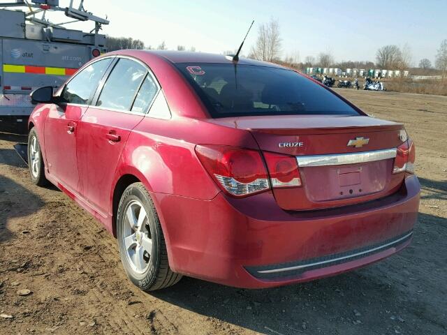 1G1PF5S97B7256788 - 2011 CHEVROLET CRUZE LT RED photo 3