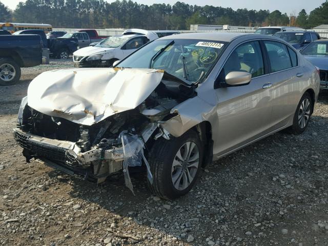 1HGCR2F38FA262742 - 2015 HONDA ACCORD LX GRAY photo 2