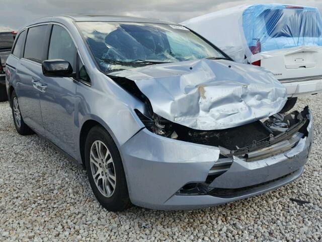 5FNRL5H64CB122676 - 2012 HONDA ODYSSEY EX BLUE photo 1