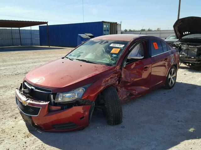 1G1PG5S95B7137697 - 2011 CHEVROLET CRUZE LT RED photo 2