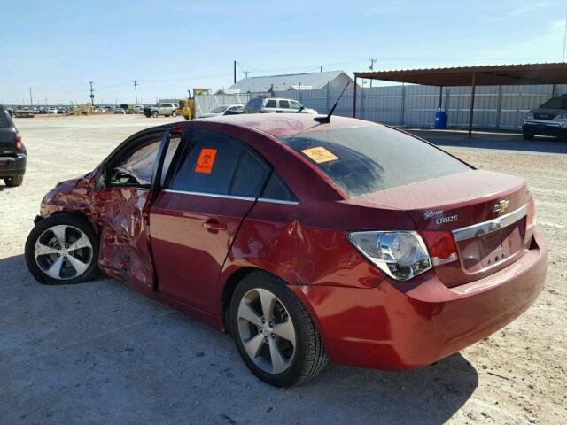 1G1PG5S95B7137697 - 2011 CHEVROLET CRUZE LT RED photo 3