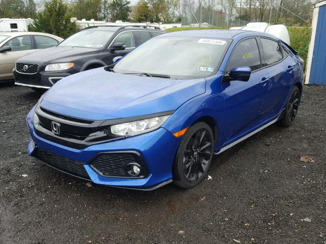 SHHFK7H49HU405578 - 2017 HONDA CIVIC SPOR BLUE photo 2