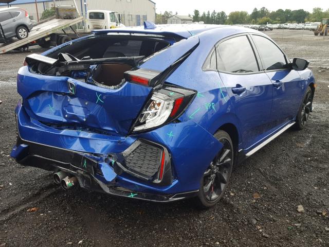 SHHFK7H49HU405578 - 2017 HONDA CIVIC SPOR BLUE photo 4