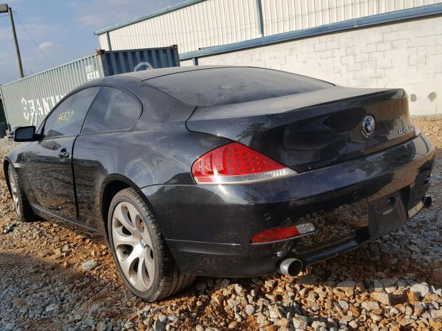 WBAEH73485B192668 - 2005 BMW 645 CI AUT შავი ფოტო 3