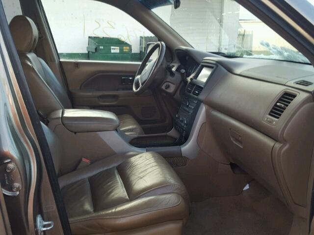 5FNYF18788B017814 - 2008 HONDA PILOT EXL BROWN photo 5