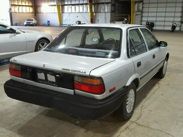 JT2AE94A1L3337320 - 1990 TOYOTA COROLLA DL SILVER photo 4