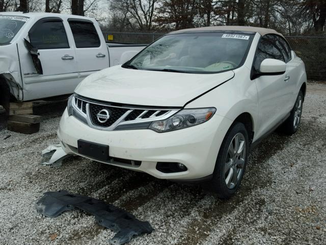 JN8AZ1FY5EW302549 - 2014 NISSAN MURANO CRO WHITE photo 2