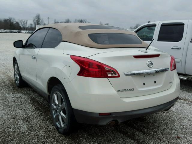 JN8AZ1FY5EW302549 - 2014 NISSAN MURANO CRO WHITE photo 3