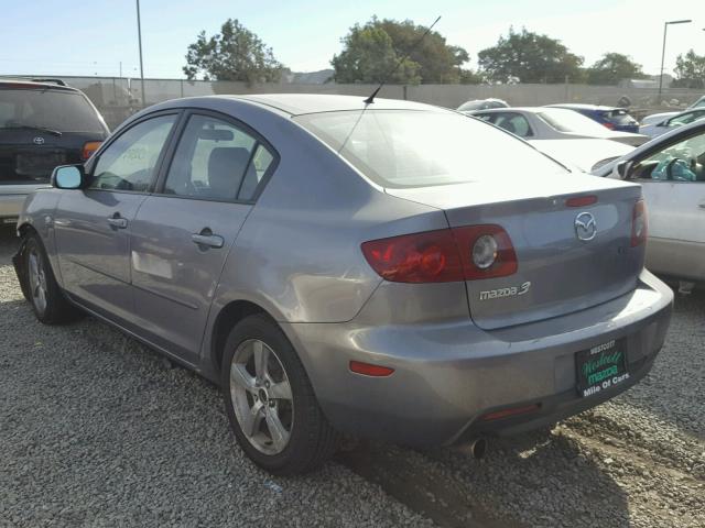 JM1BK12F751225883 - 2005 MAZDA 3 I GRAY photo 3