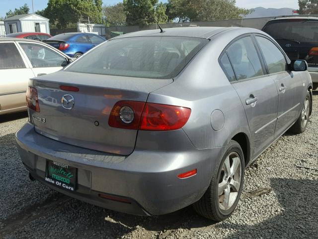 JM1BK12F751225883 - 2005 MAZDA 3 I GRAY photo 4