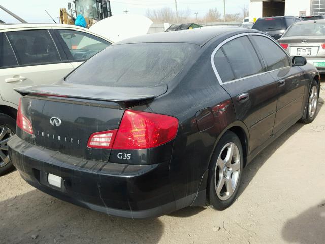 JNKCV51E14M111921 - 2004 INFINITI G35 BLACK photo 4