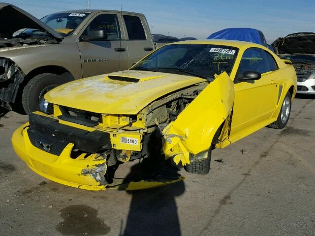 1FAFP40471F137151 - 2001 FORD MUSTANG YELLOW photo 2