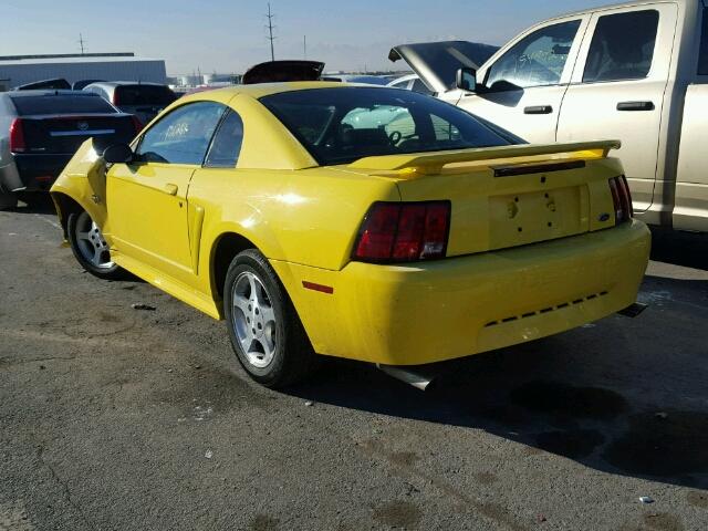 1FAFP40471F137151 - 2001 FORD MUSTANG YELLOW photo 3