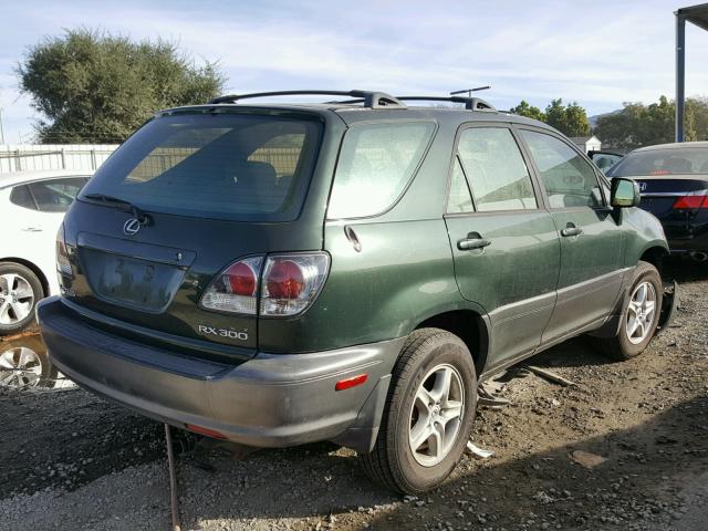 JTJGF10U320141733 - 2002 LEXUS RX 300 GREEN photo 4