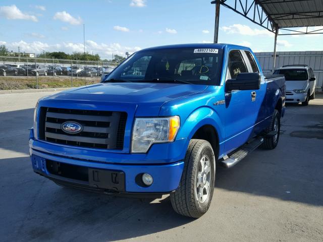 1FTRX14WX9KB67443 - 2009 FORD F150 SUPER BLUE photo 2