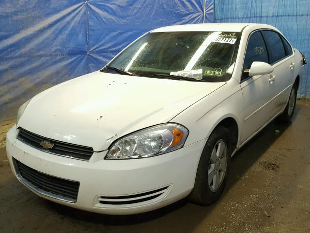 2G1WT58N881306273 - 2008 CHEVROLET IMPALA LT WHITE photo 2