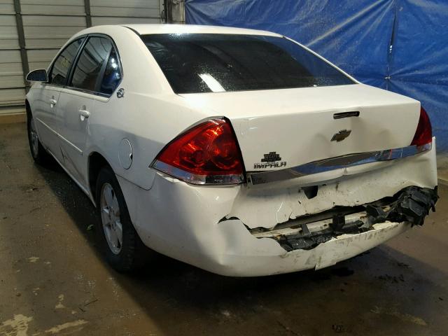 2G1WT58N881306273 - 2008 CHEVROLET IMPALA LT WHITE photo 3