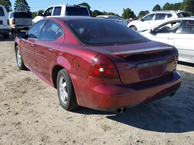 2G2WP522X41155512 - 2004 PONTIAC GRAND PRIX BURGUNDY photo 3
