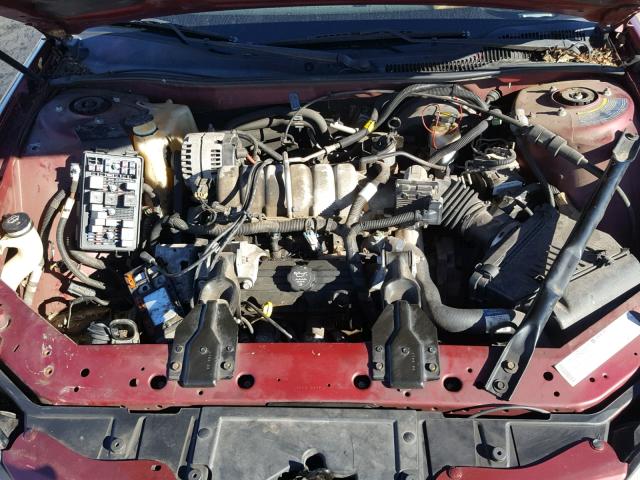 2G2WP522X41155512 - 2004 PONTIAC GRAND PRIX BURGUNDY photo 7