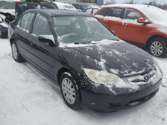 2HGES16595H569023 - 2005 HONDA CIVIC LX BLACK photo 1