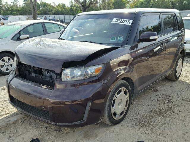 JTLKE50E391077587 - 2009 TOYOTA SCION XB BURGUNDY photo 2