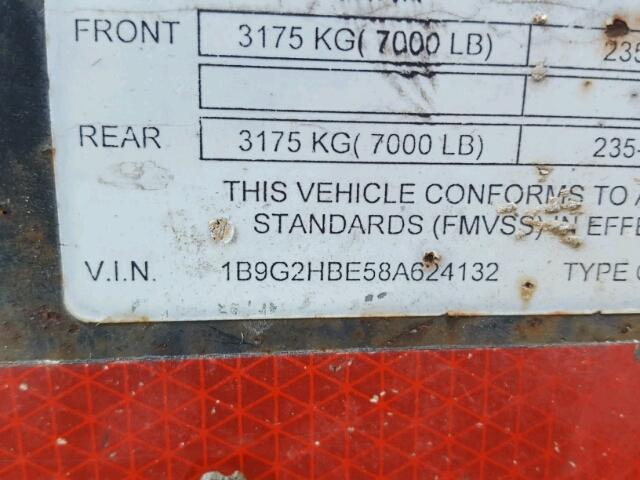 1B9G2HBE58A624132 - 2008 UTILITY TRAILER BROWN photo 10