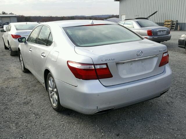 JTHCL46F295002399 - 2009 LEXUS LS 460 SILVER photo 3