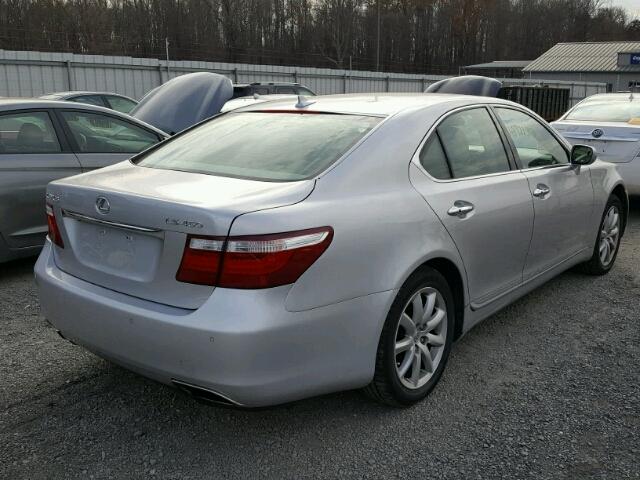 JTHCL46F295002399 - 2009 LEXUS LS 460 SILVER photo 4