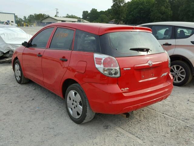 2T1KR32E88C701511 - 2008 TOYOTA COROLLA MA RED photo 3