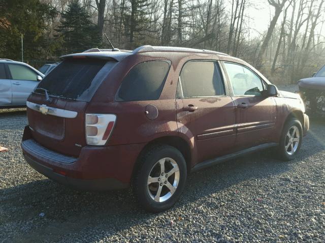 2CNDL73FX76075321 - 2007 CHEVROLET EQUINOX LT RED photo 4