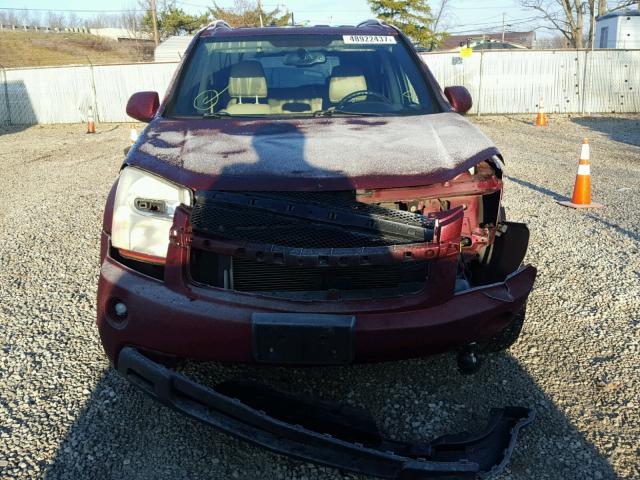 2CNDL73FX76075321 - 2007 CHEVROLET EQUINOX LT RED photo 9