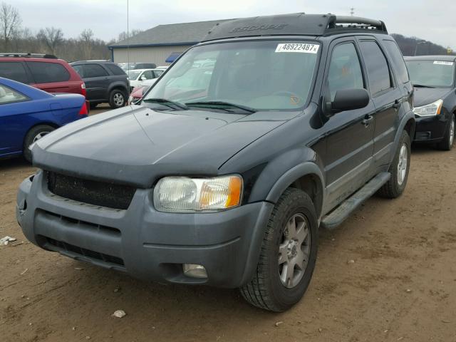 1FMYU93133KA50167 - 2003 FORD ESCAPE XLT BLACK photo 2