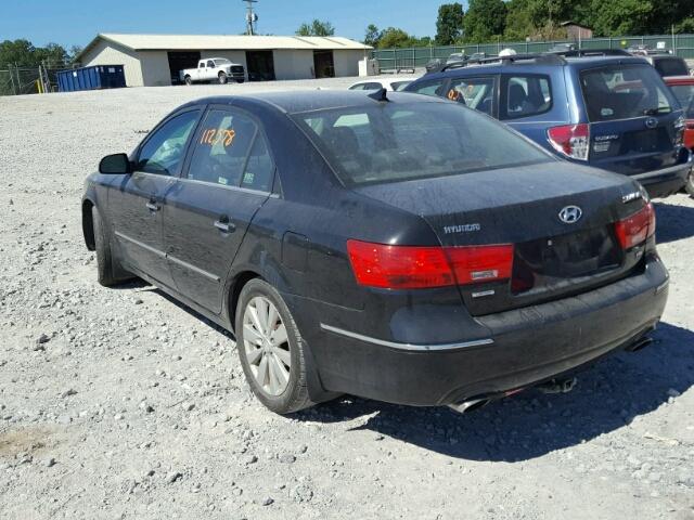 5NPEU46F69H571358 - 2009 HYUNDAI SONATA SE BLACK photo 3